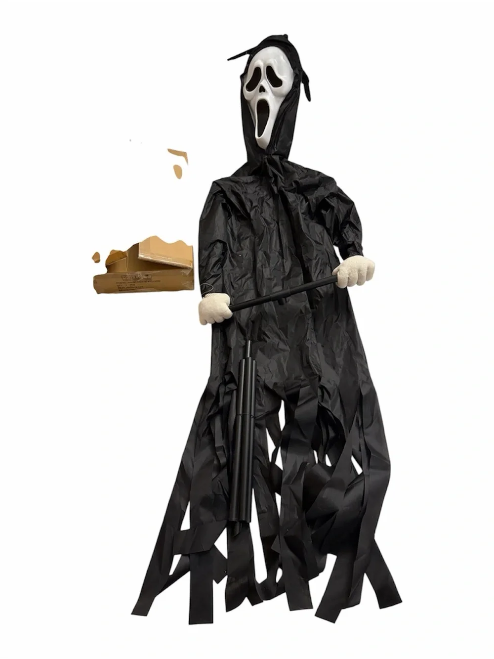 Ghost Face Scream Scarecrow Halloween Decor (Set of 2)